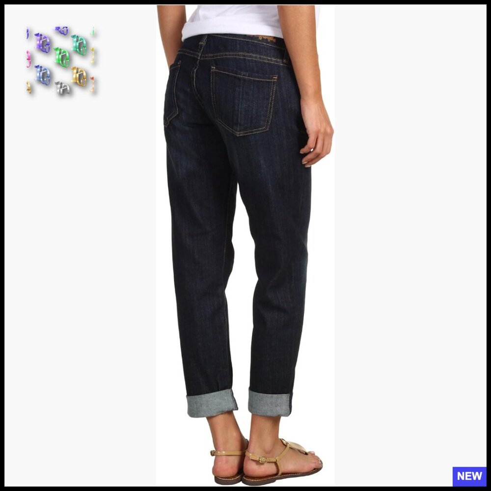 Relaxed Boyfriend Jeans Straight Leg Tapered Mid Rise Classic Chic Denim